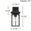 John Timberland Bernal 13 1/2" High Sand Black Outdoor Wall Light - 4 of 4