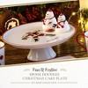 Kit Kemp by Spode Doodle 10.7" Cake Stand, Best in Snow Doodle, Whimsical Santa Illustration, Fine China Cake Display for Elegant Dessert Presentation - 2 of 4