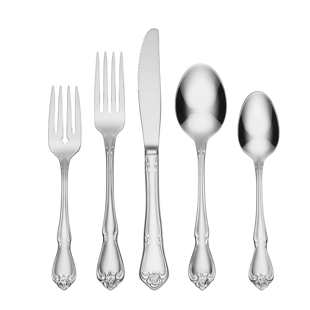 Photos - Cutlery Set Oneida 20pc True Rose Mirror Flatware Set 