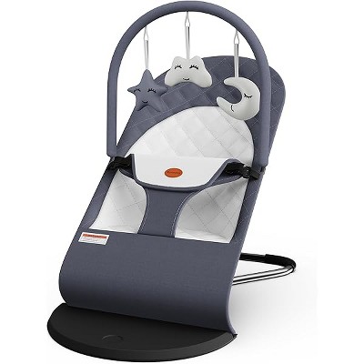 oversart Portable Baby Bouncer Seat | 0-18 Months, 3 Modes (Rocking/Stationary)?