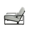 Aluminum Outdoor Club Chair, Modern Rust Resistant Patio Lounge with Olefin Cushion, 32.5" Wide for Outdoor Use-3irtyhousy - 3 of 4