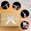 Unique Bargains Plastic Gold Edge PP Plastic Glossy Appearance Gift Wrap Satin Pull Bows 200 Count - 4 of 4