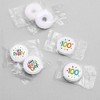 Big Dot of Happiness 100th Birthday Cheerful Happy Birthday - One Hundredth Round Candy Sticker Favors - Labels Fits Chocolate Candy (1 sheet of 108) - 3 of 4
