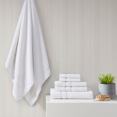 6Pcs 100% Turkish Cotton Solid Towel Set, Heavyweight Ultra Soft & Plush Highly Absorbent Towel