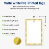 Avery Printable Rectangle Tags, Gold Beads, 2" x 3", Matte White Rectangle Tags, Laser/Inkjet, 80ct, Great for Product Tags - 2 of 4
