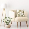 Kate Aurora Adelaide Floral Satin 18" X 18" Filled Accent Throw Pillow - 2 of 4