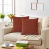 REGALWOVEN Solid Chenille Soft Couch Throw Pillow Covers for Sofa Living Room Home Decor 2 Pcs - 2 of 4