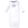 Hudson Baby Boy Cotton Gowns, Cloud Mobile Blue, Preemie/Newborn - 2 of 4