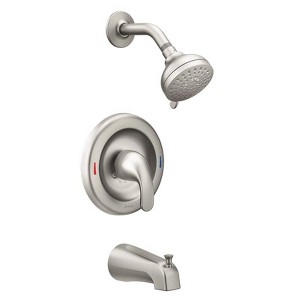 Moen Adler 1-Handle Brushed Nickel Tub and Shower Faucet - 1 of 1