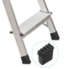 Unique Bargains Rubber Soft Anti-Slip Durable Herringbone Ladder Foot Mats - 3 of 3