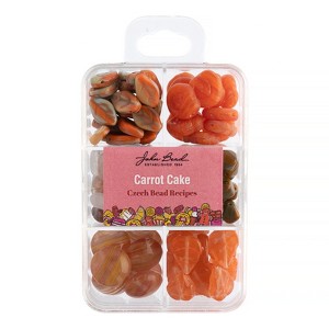 John Bead Recipe Box Mixed Glass Beads Carrot Cake, 110g - 1 of 4