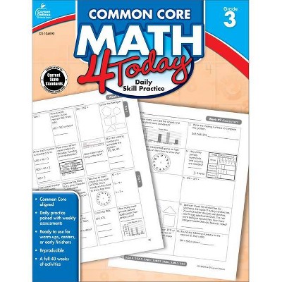 Common Core Math 4 Today, Grade 3 - (Common Core 4 Today) by  Erin McCarthy (Paperback)