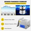 VEVOR 15L Ultrasonic Cleaner with Digital Timer&Heater Professional Ultrasonic Cleaner 40kHz Advanced Ultrasonic Cleaner 110V, Silver - 4 of 4