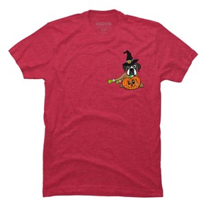 Men's Design By Humans Halloween Boxer Dog By TreeHouses T-Shirt - 1 of 4