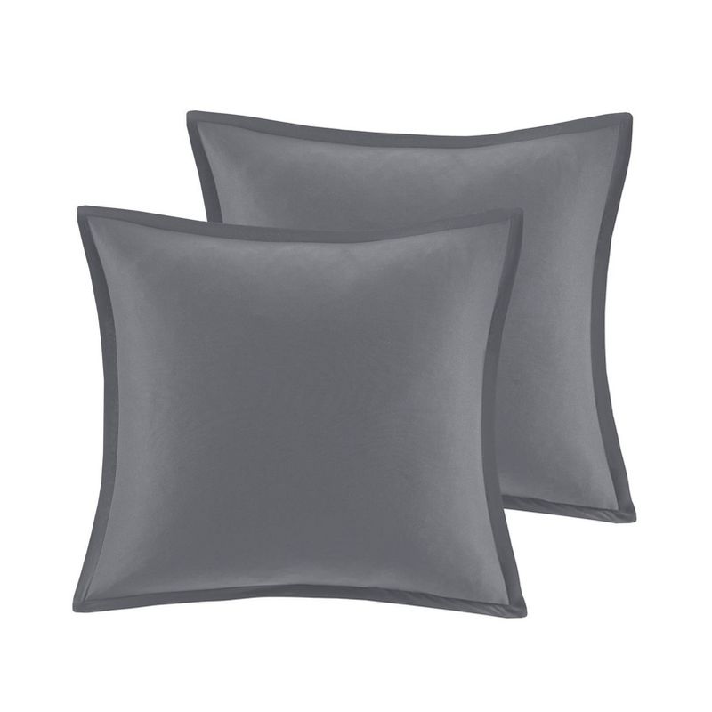 Aya Jacquard Geo Comforter & Sheets Bedding Set Gray, 5 of 11