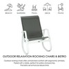 Kozyard Outdoor Patio Rocking Sling Chair – Featuring a Powder-Coated Aluminum Frame and Breathable Mesh Fabric, Ideal for Patio, Porch, Yard - 4 of 4