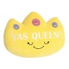 Aurora Small Yas Queen! Crown JUST SAYIN' Witty Stuffed Animal Yellow 7" - 2 of 4