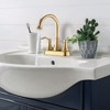 4" Centerset Bath Faucet with 360� Swivel Spout & Pop-Up Drain, Brushed Nickel - 2 of 4