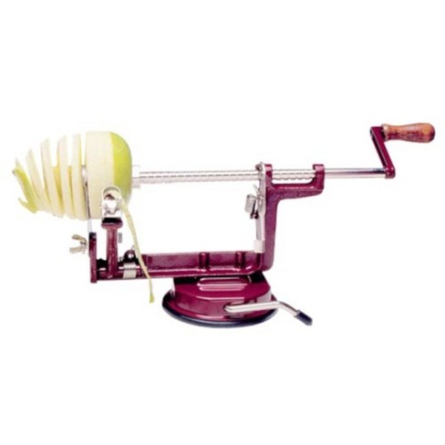 Back To Basics Red Peel Away Apple Peeler with Suction Base