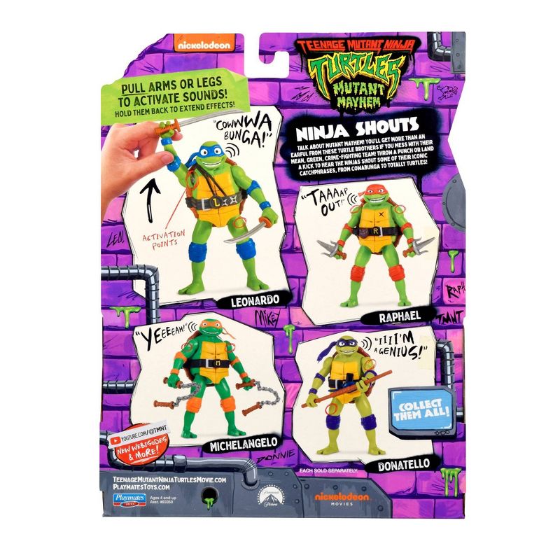 Teenage Mutant Ninja Turtles: Mutant Mayhem Ninja Shouts Raphael Action Figure, 6 of 7
