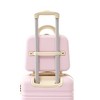 Maggift 3 PCS Bag and Luggage Sets, with 4 Spinner Wheels Lightweight Suitcase, Suitable for business trips and travel, Pink, 17.7"*11.2"*26.4" - 4 of 4