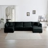 Oversized 146.5" Chenille Modular U-Shaped Sectional Sofa with Double-layer Cushion and 2 Ottomans, 6-Piece Free combination Sofa - 3 of 4