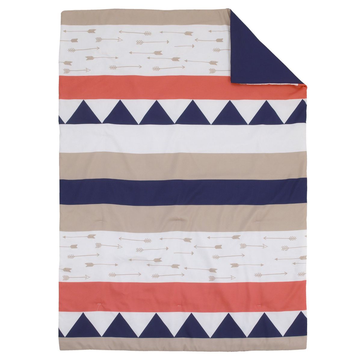 Carter's Aztec Boy 4 Piece Toddler Bedding Set - Includes Comforter, Fitted Sheet, Flat Sheet and Reversible Pillowcase - thumbnail 4