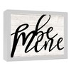 Creative Products Be Mine Script 15.63 x 12.63 White Framed Canvas - 3 of 3