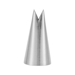 Unique Bargains Piping Tip 304 Stainless Steel Silver Tone 0.51"x0.98"x1.46" 1 Pcs - 1 of 3