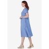 Woman Within Plus Size Embroidered Lace Bib Knit Dress - 4 of 4