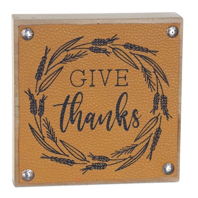 Rustic Fall Harvest Wood Signs with Sentiments, Set of 6