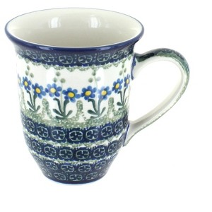 Blue Rose Polish Pottery 826 Ceramika Artystyczna Large Coffee Mug - 1 of 1