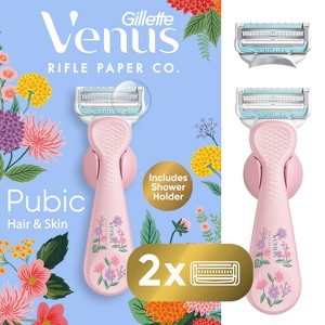 Venus + Rifle Paper Co. for Pubic Hair and Skin Women's Razor with
