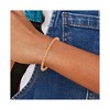 Chisel Stainless Steel Polished Rose IP-plated 4mm Beaded 6.5" Bracelet with 1.5" Extension - 3 of 3