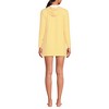 Lands' End Women's Cotton Jersey Long Sleeve Hooded Swim Cover-up Dress - 2 of 3