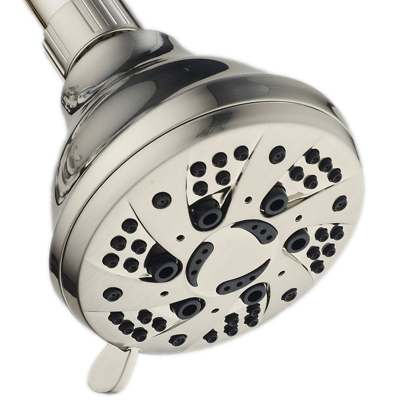 Six Setting High Pressure Luxury Spiral Shower Head with On/Off and Pause Mode - AquaDance, 1 of 8