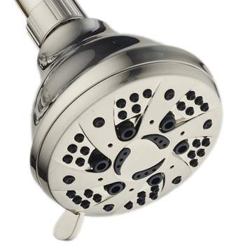 Six Setting High Pressure Luxury Spiral Shower Head with On/Off and Pause Mode - AquaDance