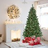 Gulches Smart App-Controlled Christmas Tree - 6ft Green, 300 WiFi RGB LEDs, 751 PVC Tips, 38 Light Functions, Hinged, Metal Stand - 2 of 4
