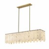 Viviana 7-Light Art Deco Island Light - Polished Nickel, 49" Steel Fixture, Dimmable - 4 of 4