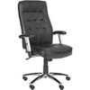 Olga Desk Chair - Black - Safavieh - image 3 of 4