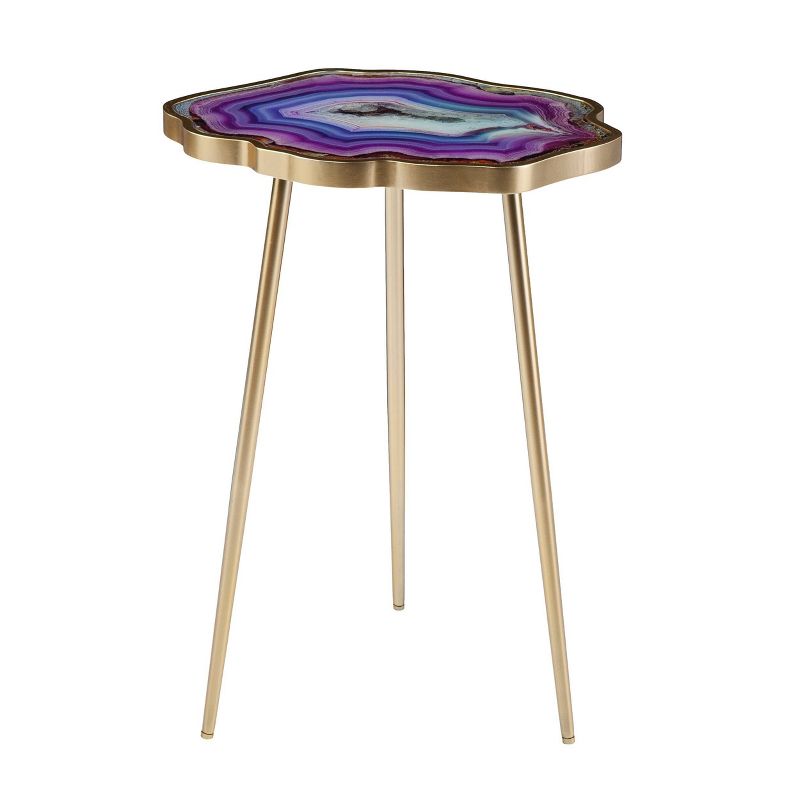 Ingdra Accent Table Purple - Aiden Lane, 1 of 9