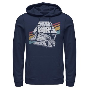 Men's Star Wars: A New Hope Retro 77 Millennium Falcon Stripes Pull Over Hoodie - 1 of 4