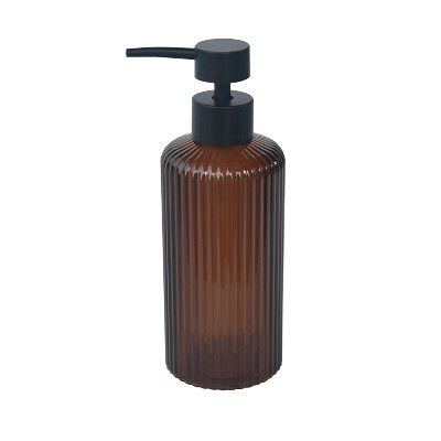 Brown plastic lotion pump
