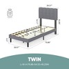 Lyngins Full Bed Frame with Headboard, Adjustable Headboard Platform Bed Frame, Storage Bed with 6.3" Under-Bed Space, Iron Frame Bed - 3 of 4