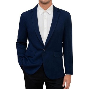 Men's Printed Blazer Casual Slim Fit One Button Sports Coat Festival Party Jacket - 1 of 4