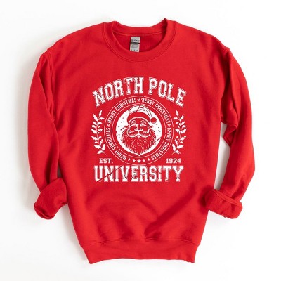 Simply Sage Market Women's Graphic Sweatshirt North Pole University Distressed