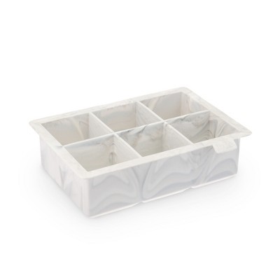 Viski Whiskey Cube Tray With Lid  2-inch Ice Trays & Molds, Grey : Target