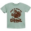 SmileyWorld This Is How We Bowl Turkey - Youth Short Sleeve Graphic T-Shirt and Toddler Short Sleeve Graphic T-Shirt - 2 of 4