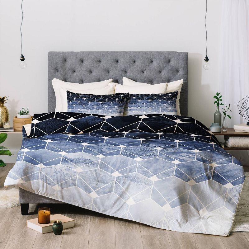 Elisabeth Fredriksson Hexagons & Diamonds 100% Cotton Comforter Set - Deny Designs, 5 of 6