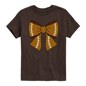 Boys' - Instant Message - Football Bow Short Sleeve Graphic T-Shirt - 1 of 4
